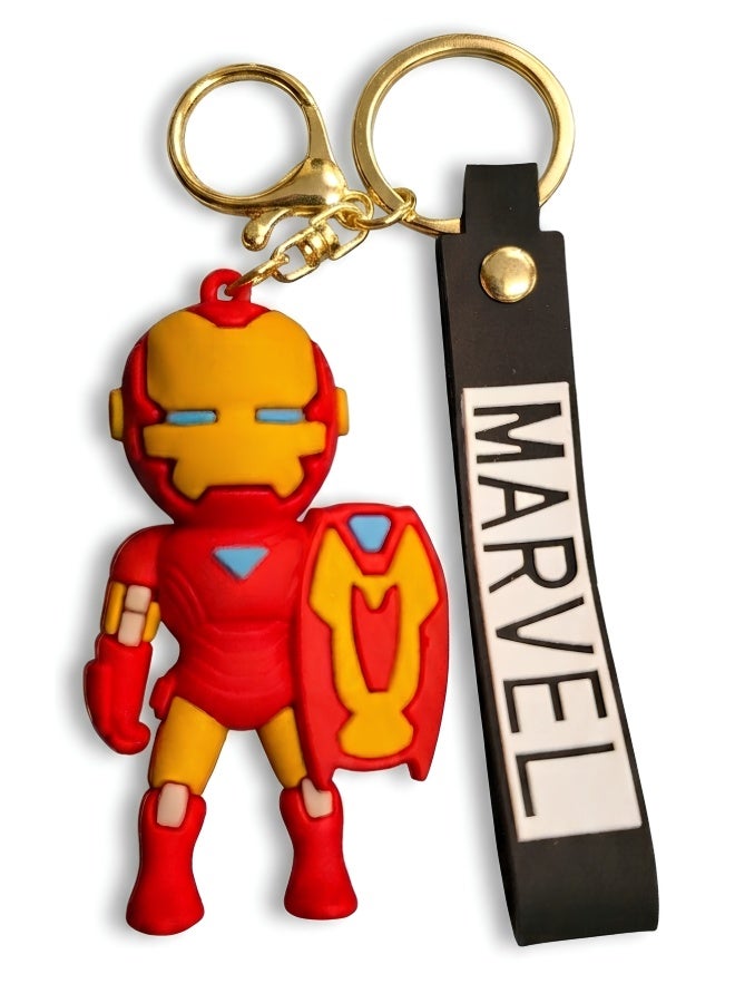 مارفل ميدالية مفاتيح "آيرون مان" (Iron Man) من مارفل بتصميم ثلاثي الأبعاد، ميدالية شخصية للأطفال، إكسسوار للحقائب، تعليقة لحقيبة الظهر، هدية ولعبة قابلة للاقتناء، تصاميم متنوعة. - Image 1