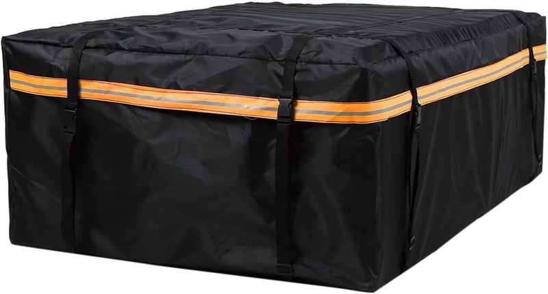 Cargo Bag Car Roof Cargo Carrier with Night Reflective Strip Universal Luggage Bag Storage Cube Bag,Waterproof Roof Rack Cargo Carrier for Travel Camping - Image 4