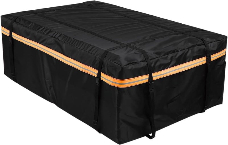 Cargo Bag Car Roof Cargo Carrier with Night Reflective Strip Universal Luggage Bag Storage Cube Bag,Waterproof Roof Rack Cargo Carrier for Travel Camping - Image 1