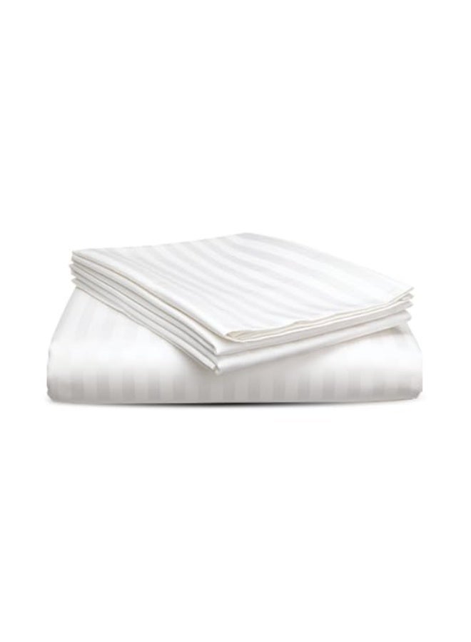 Luxury Hotel Style Cotton Fitted Bed Sheet Set 120×200 cm – Elastic Mattress Sheet 2 Pieces - Image 1