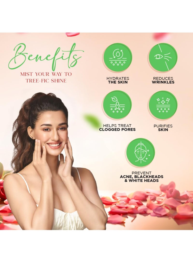 Dabur Gulabari Rose Oil & Tea Tree Face Toner Mist with Salicylic Acid Treats Breakouts, Blackheads, and Whiteheads | Tightens and Refines Pores | Alcohol Free | 100ml  - Image 4