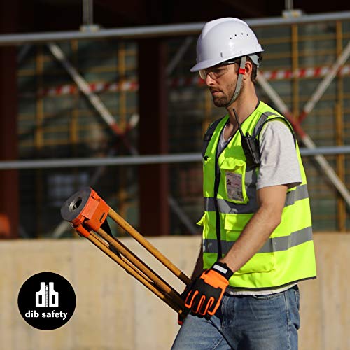 Dib Safety Reflective Vest ANSI Class 2, High Visibility Vest with Pockets and Zipper, Hi Vis Yellow XL - Image 5
