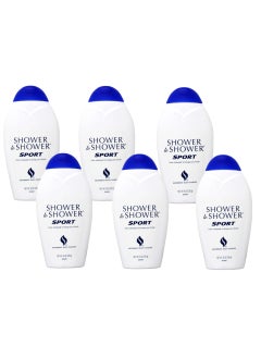 Shower To Shower Shower to Shower Sport Absorbent Body Powder 8 oz (Pack of 6) 