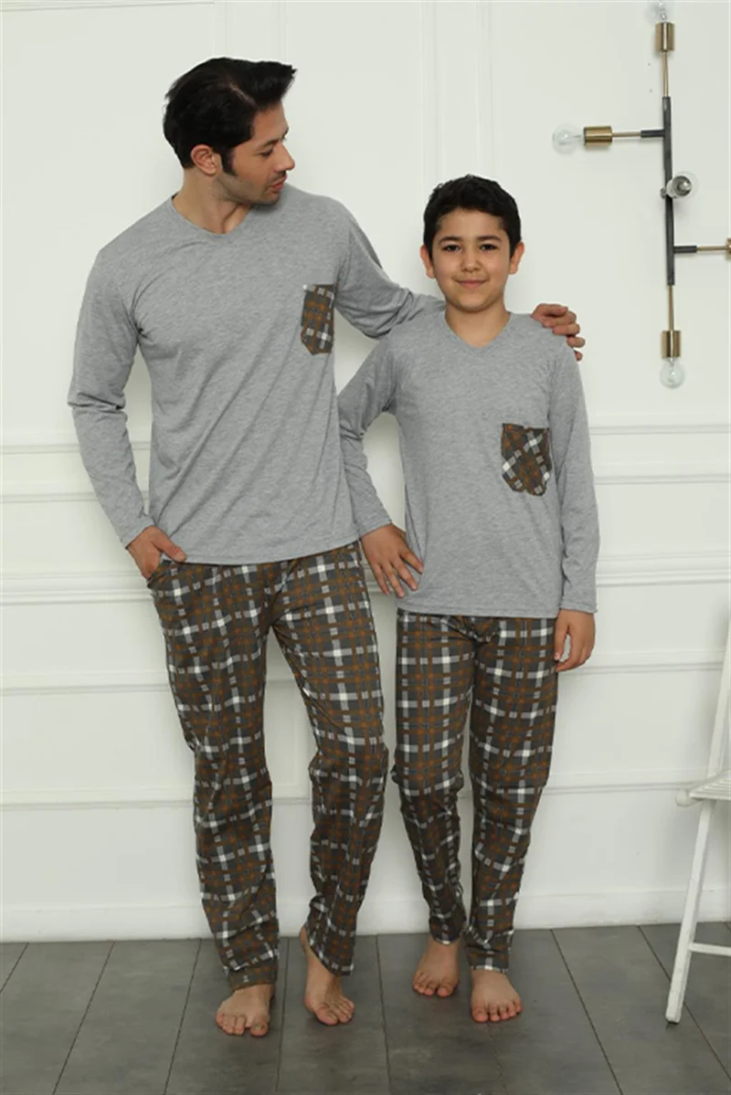 اكبينيز Father Son Family Pajama Set Sold Separately Prices are Different 50110