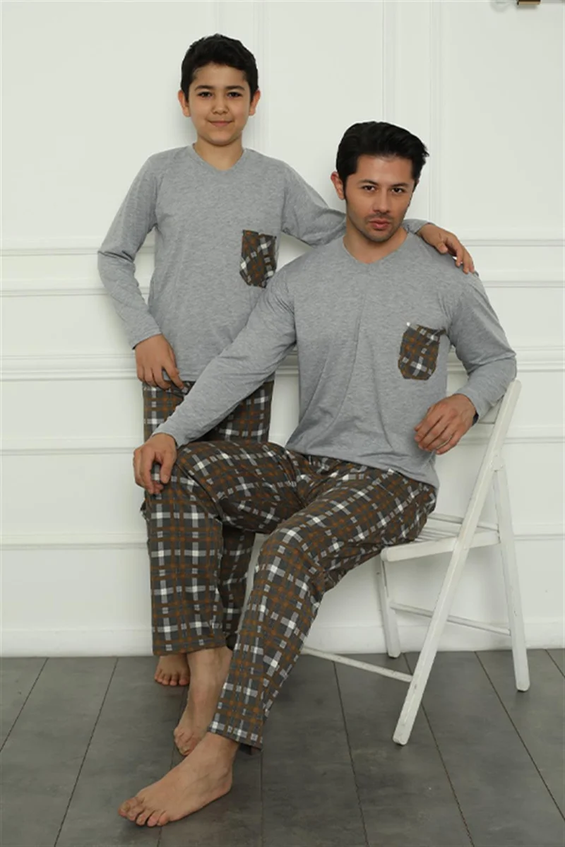اكبينيز Father Son Family Pajama Set Sold Separately Prices are Different 50110