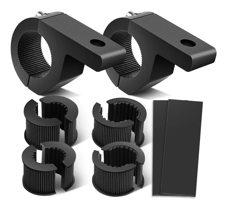 Nilight Nilight - 90027B 2PCS LED Light Bar Horizontal Bar Clamp Mounting Kit Fit on 0.75" 1" 1.25" Bull Bars Roof Racks Roll Cages for ATV UTV and Trucks, 2 Years Warranty - Image 1