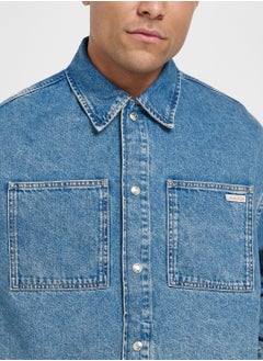 Calvin Klein Jeans Button Detail Denim Jacket  - Image 3
