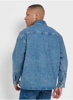 Calvin Klein Jeans Button Detail Denim Jacket  - Image 2