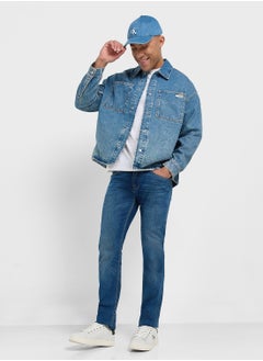 Calvin Klein Jeans Button Detail Denim Jacket  - Image 4