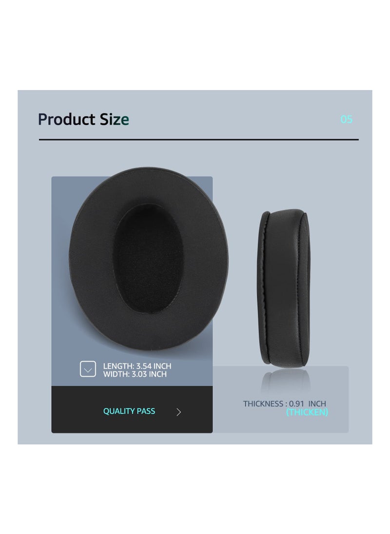 SYOSI - Frozen Replacement Earpad for Sennheiser Headphones, Fits HD4.50BT/ HD4.50/ HD4.50BTNC/ HD458BT/ HD450/ HD450BT, Headset Ear Cushion with Soft Clothes & Memory Foam (Black) - Image 1
