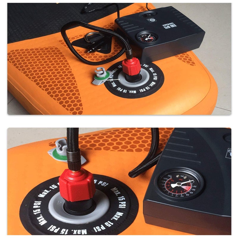 Oumers Inflatable SUP Pump Adaptor Air Pump Converter, 4 Standards Conventional Air Valve Attachment for Inflatable Boat, Stand Up Paddle Board, Inflatable Bed, Etc - Image 5