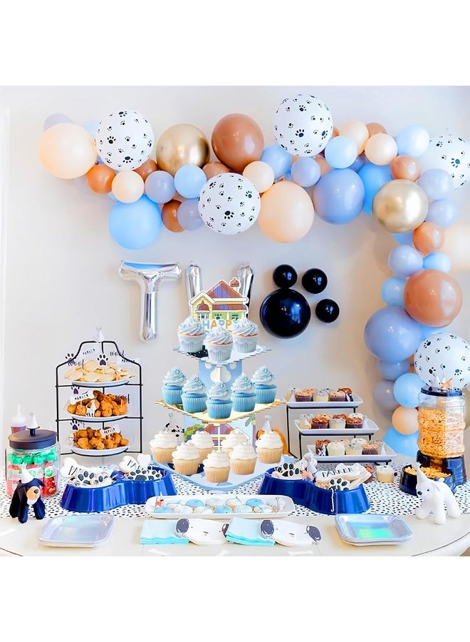 ILovhaprty 3 Tier Cupcake Stand for Bluey Party, Bluey Birthday Cake Stand Dessert Display, Kids Party Cupcake Holder Decoration for Birthday Party Supplies - Image 5