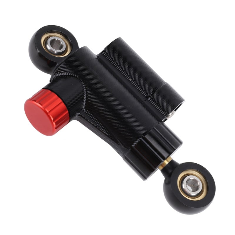 Motorcycle Steering Damper Stabilizer CNC Aluminum Alloy Adjustable Safe Control Enhanced Stability for Motorbikes Black - Image 2