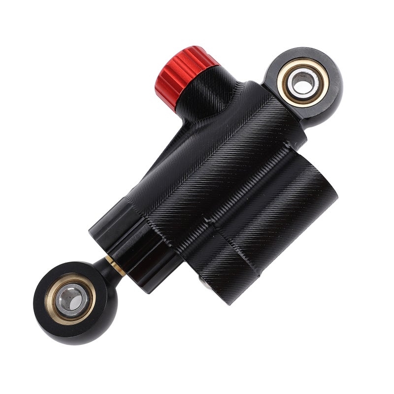 Motorcycle Steering Damper Stabilizer CNC Aluminum Alloy Adjustable Safe Control Enhanced Stability for Motorbikes Black - Image 1