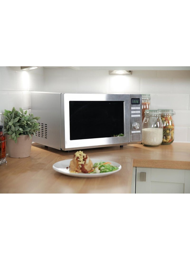 20L Digital 900w Solo Microwave Stainless Steel.  - Image 4
