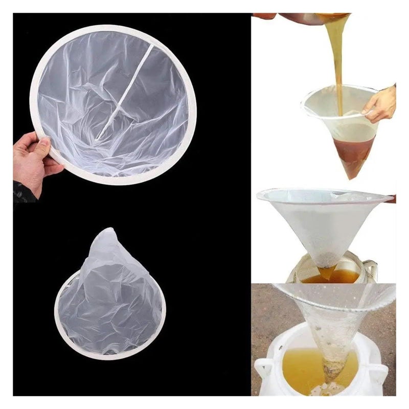 Beekeeping Honey Strainer Filter Screen 10 Pcs Fine Mesh Apiary Equipment Kitchen Tool - Image 3