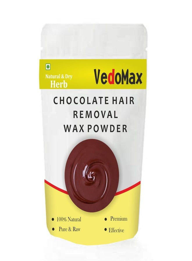VedoMax Chocolate Powder Wax | Chocolate Hair Remover Powder for Women | Useful for all Skin Areas, Legs, Underarms, Bikini Area, Facial etc, Easy to use, No Chemicals No Irritation - (100 gm) - Image 1