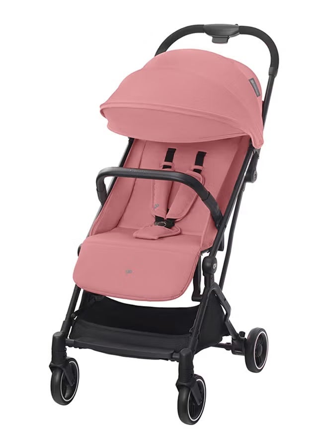 Kinderkraft - 2 in1 Indy2 Lightweight Stroller + Mink Car Seat - Dahlia Pink - Image 1