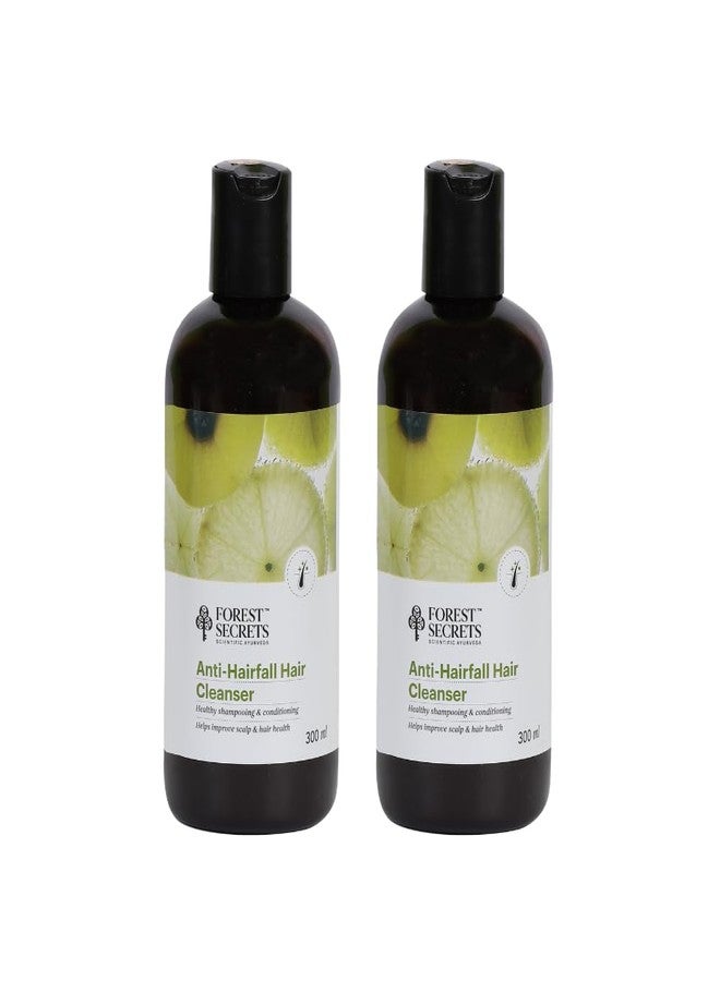Forest Secrets Anti-Hairfall Hair Cleanser | Ayurvedic Hairfall Control Shampoo with Methi, Amlaki & Ayurvedic Herbs | Strengthens Hair Roots | Pack of 2 | 300ml Each - Image 1