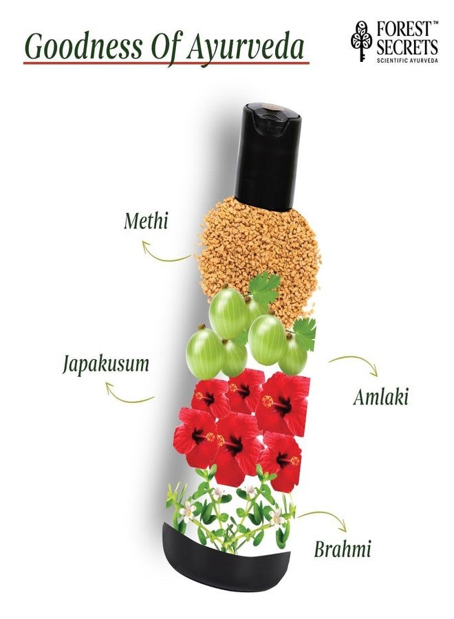 Forest Secrets Anti-Hairfall Hair Cleanser | Ayurvedic Hairfall Control Shampoo with Methi, Amlaki & Ayurvedic Herbs | Strengthens Hair Roots | Pack of 2 | 300ml Each - Image 4