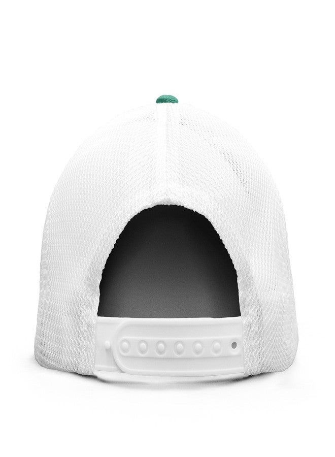 Tee Luv Toyota Car Emblem Mesh Back Baseball Hat (Turquoise/White) - Image 3