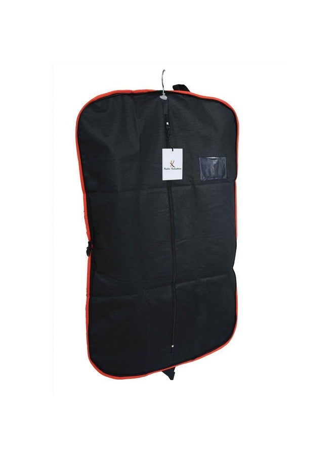 Kuber Industries Kuber Industries Coat Cover|Foldable Blazer Cover|Suit Cover With Zipper Closure|Cloth Organizer For Dust Proof Jacket| (Black)  - Image 1