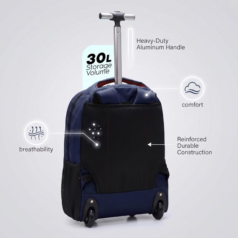 Unisex Multipurpose Rolling Backpack -, SG-BPT90 - Image 2