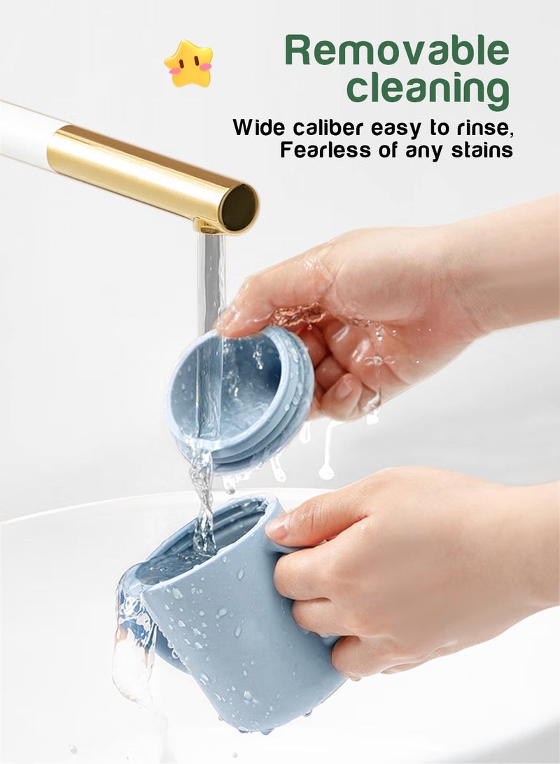 أوربازار كوبان لتدريب الأطفال، كوبان شرب مقاومان للكسر مع شفاطة، كوب مفتوح للأطفال من عمر 6 أشهر فما فوق، مصنوعان من السيليكون بنسبة 100%، سعة 180 مل - Image 4