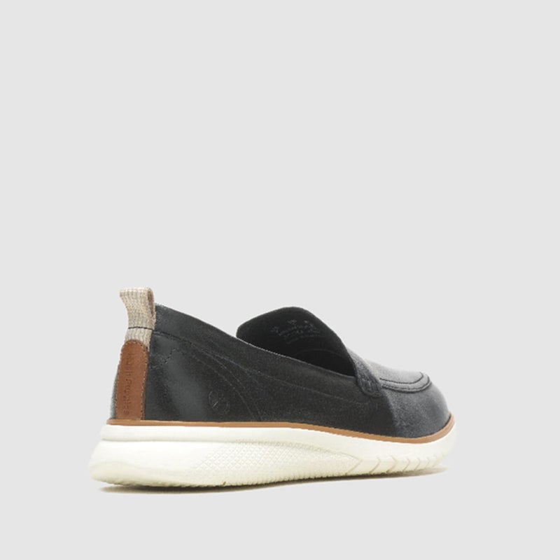 HUSH PUPPIES Black Leather Slip-On Shoes - Image 2