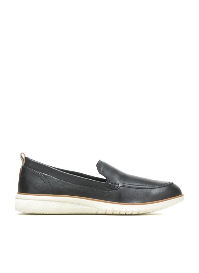 HUSH PUPPIES Black Leather Slip-On Shoes - Image 1