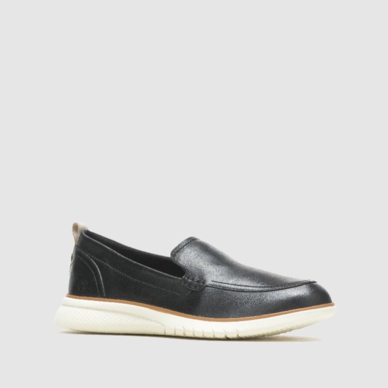 HUSH PUPPIES Black Leather Slip-On Shoes - Image 3