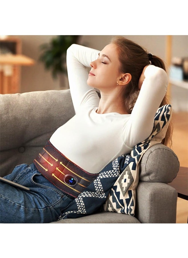 JCB CHIC Heated Waist Belt, Wearable Electric Heating Pad with Vibration Massage for Low Back, Waist and Belly, Cordless Heating Belt Massager for Keep Warm and Pain Relief (D108)  - Image 3