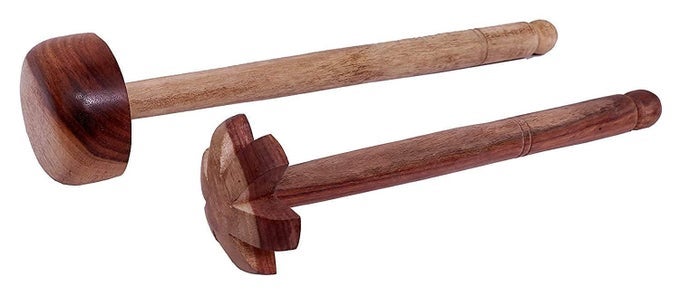 WOODEN HAND BLENDER RAI WHISK BEATERMATHANIRAVICHURNERPAPPUGUTTHIPARUPPU MATHU DALLASSI GHOTNI PACK OF 2