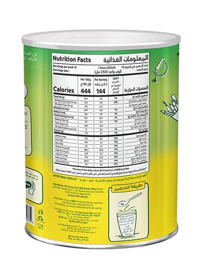 Nido Fortified Powder Milk Rich in Fiber Tin 400g - Image 3