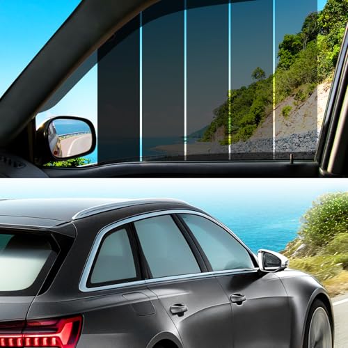 TOYOCO 5 VLT Ceramic Car Window Tint Film 20in 20ft Window Privacy Film 99 Blocks UV 95 IR Ray Glare Reduction Blackout Window Film Auto Car Windshield Sun Shade Roll - Image 1