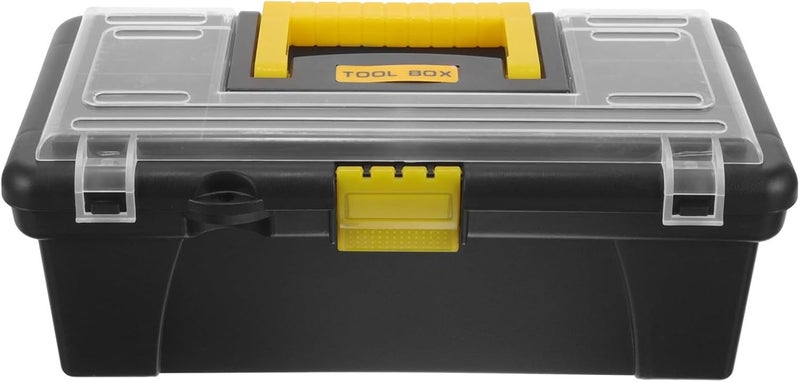 LABRIMP Multi-functional Tool Box Organizer with PP Construction Portable Storage Container for Home Car and Outdoor Repair for Parts Screws Nails and Mechanical Tools - Image 1