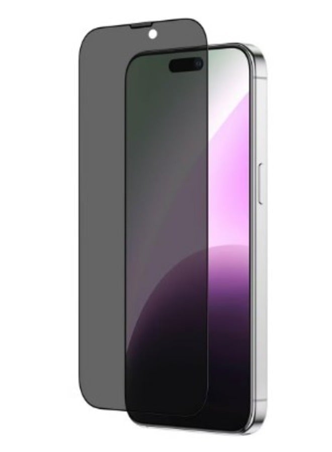 Admos Privacy Screen Protector iPhone 15 promax 6.1", 5D Tempered Glass Screen Protector for Apple iPhone 15 pro 6.1nch Black/Clear - Image 3