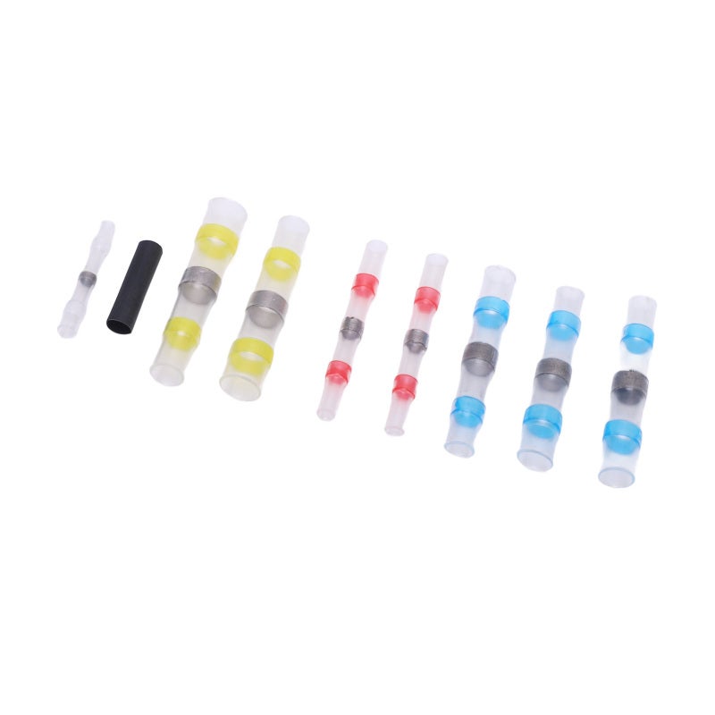 Solder Seal Wire Connectors Heat Shrink Butt Splice Nylon Connectors - Waterproof Sealing Design Electrical Wiring Splice Connector for Marine Automotive Applications - Image 4