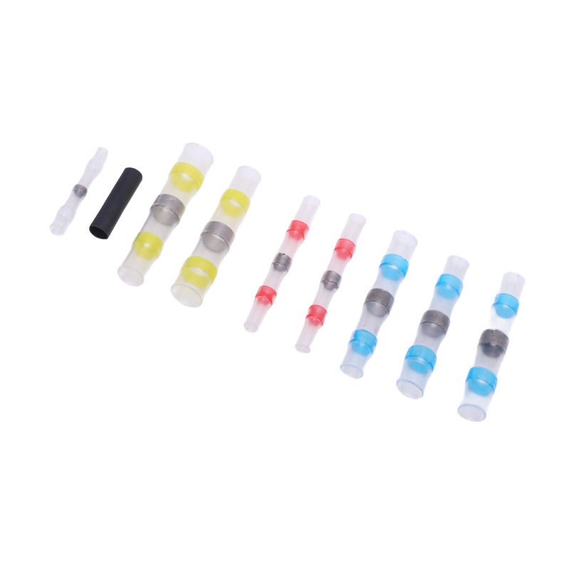 Solder Seal Wire Connectors Heat Shrink Butt Splice Nylon Connectors - Waterproof Sealing Design Electrical Wiring Splice Connector for Marine Automotive Applications - Image 2
