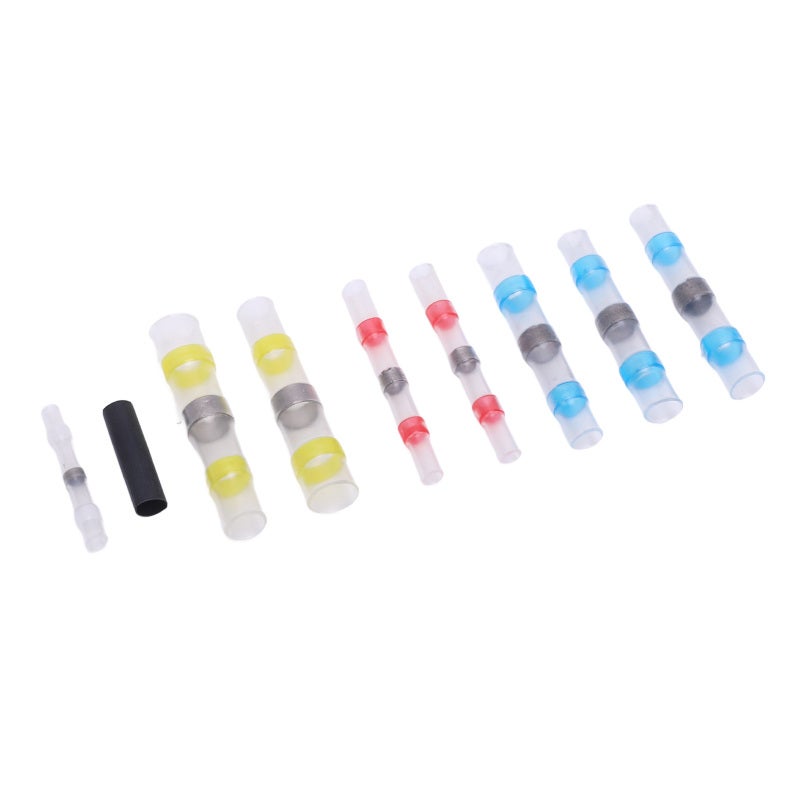 Solder Seal Wire Connectors Heat Shrink Butt Splice Nylon Connectors - Waterproof Sealing Design Electrical Wiring Splice Connector for Marine Automotive Applications - Image 5