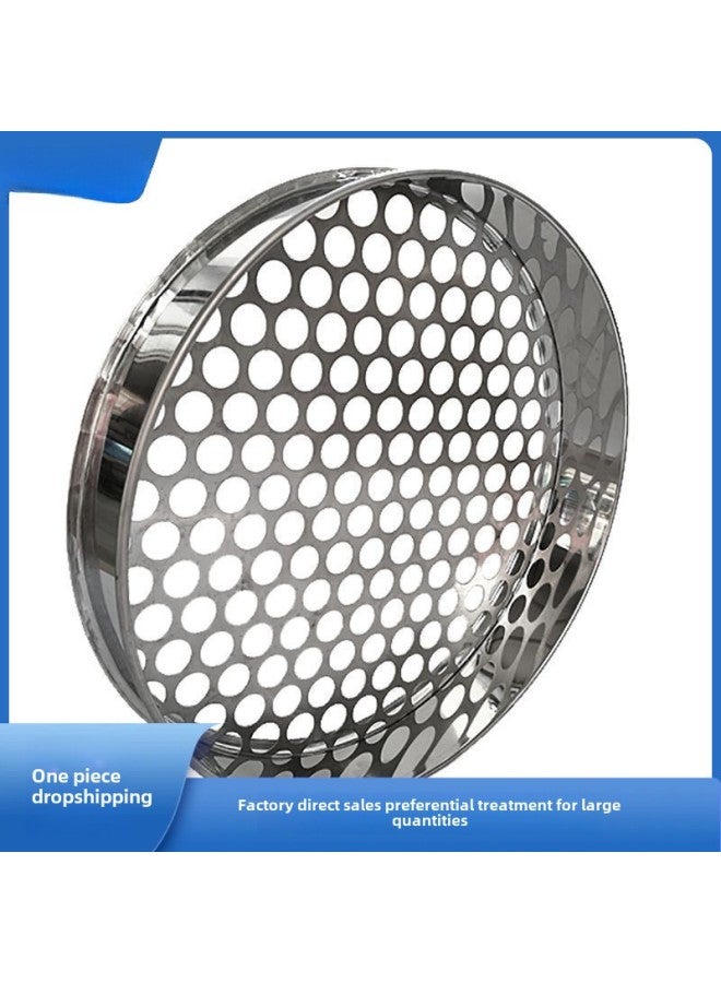 Hole Sieve Sieve Sieve Prickly Ash Seed Sieve Plate Hole-Specification:Diameter 40cm-Colour:Aperture 12mm