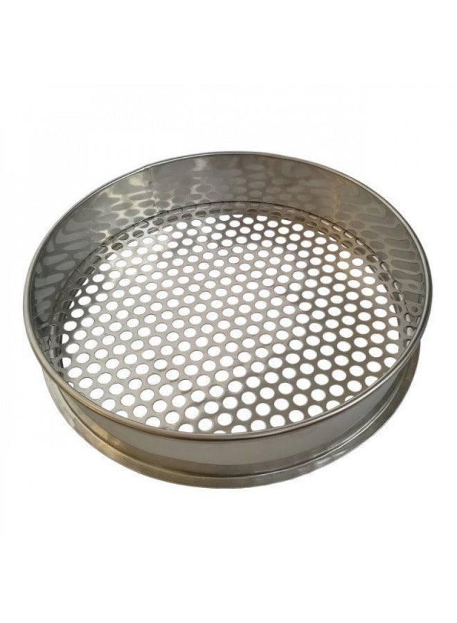 Hole Sieve Sieve Sieve Prickly Ash Seed Sieve Plate Hole-Specification:Diameter 40cm-Colour:Aperture 12mm