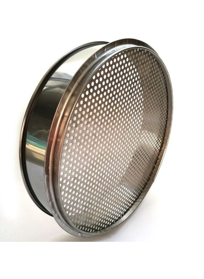 Hole Sieve Sieve Sieve Prickly Ash Seed Sieve Plate Hole-Specification:Diameter 40cm-Colour:Aperture 12mm
