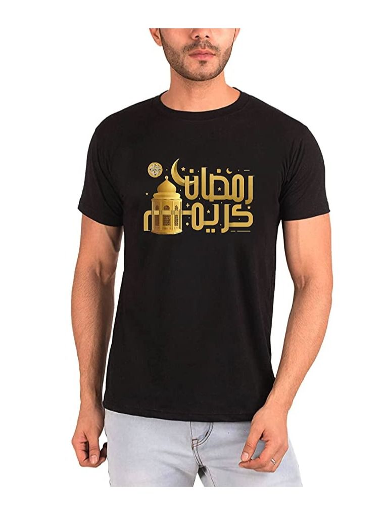 PRINTSHOP4ME Ramadan Printed Round Neck Cotton Mens Tshirt Design 7 - Image 1