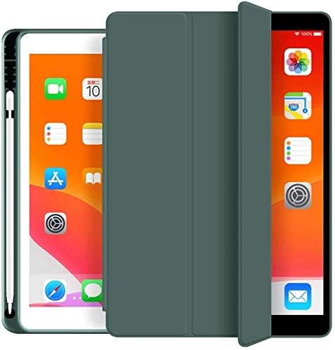 Oaky Cover Compatible with Apple iPad Pro 10.5 inch 2017 with Pencil Holder Auto Sleep/Wake Cover Model - A1701, A1709 - Dark Green - Image 2
