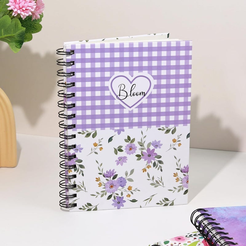 Articious دفتر يوميات ملزق حلزوني، دفاتر فارغة، A5 (15.2 × 21.2) دفتر مسطر، 192 صفحة مسطرة، 80 جرام | دفتر حلزوني للطلاب والتنفيذيين | دفاتر خفيفة الوزن (عادية) - Image 1