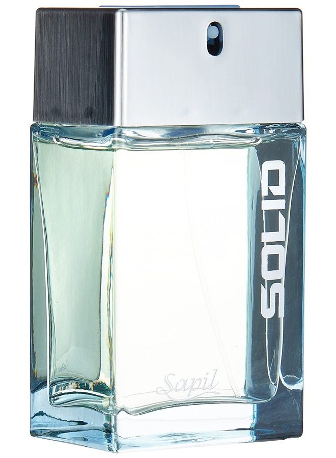 sapil مجموعة هدايا مكونة من قطعتين من Solid Blue EDT Spray بحجم 3.4 أونصة ومزيل عرق معطر بحجم 5.1 أونصة للرجال - Image 2