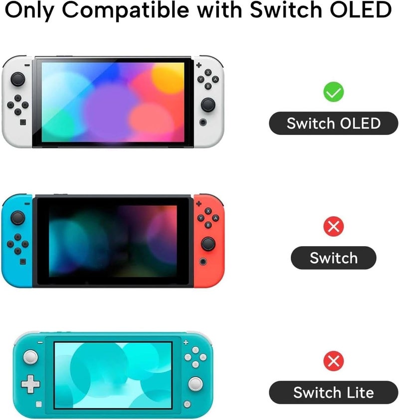 GEEKSHARE Protective Case Slim Cover Case Compatible with Switch OLED and Joystick - Shock-Absorption and Anti-Scratch Skin Case for OLED Switch - Bunny Garden - Image 2