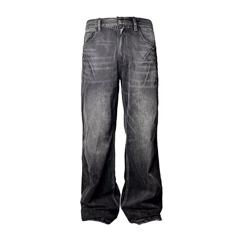 Unisex Classic Denim Jeans Loose Fit Daily Outdoor Wear - Image 1