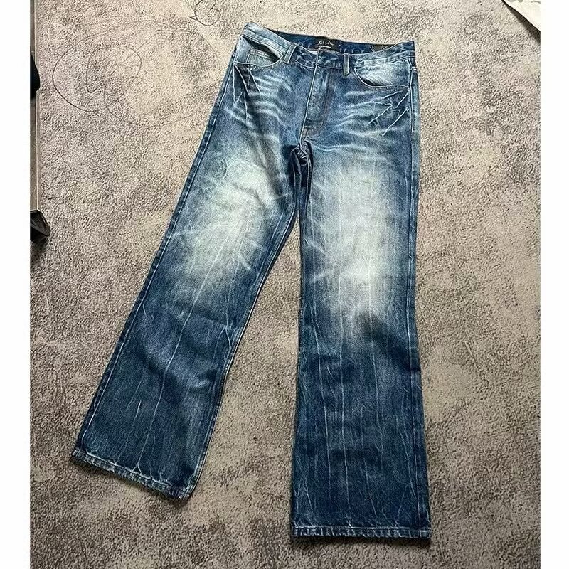 Unisex Classic Denim Jeans Loose Fit Daily Outdoor Wear - Image 3